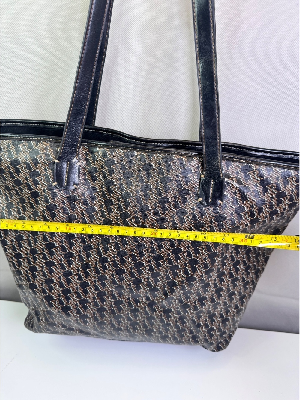 Linea Rosetti Brown Black Signature Print Tote Shoulder Bag - Picture 4 of 7